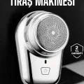 BUĞZ Seyahat Tipi Tıraş Makinesi Taşınabilir Kablosuz Mini Paslanmaz Çelik