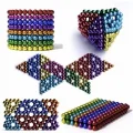 BUĞZ Sihirli Manyetik Toplar Dyum Mıknatıs Küp Bilye 216 Adet Cube Küp Dymium - Lisinya
