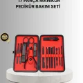 BUĞZ Şık Kutu Tasarımlı 17 Parça Manikür Pedikür Seti Dayanıklı ve Hijyenik