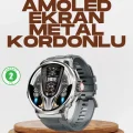  Şık Metal Kasa ve Değiştirilebilir Kordonlarla SW80 Smartwatch