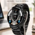 BUĞZ Şık Metal Kasa ve Değiştirilebilir Kordonlarla SW80 Smartwatch Yeni Nesil