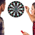 BUĞZ Şık Tasarımlı Dart Tahtası 12 İnç Dayanıklı Ahşap Gövde