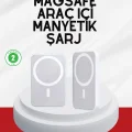 BUĞZ Şık Tasarımlı MagSafe Araç Telefon Tutucu Type-C Girişli