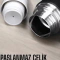 BUĞZ Şık ve Dayanıklı 3 Bardaklı Termos Seti Uzun Süre Isı Koruma Özellikli