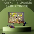  Şık ve Modern LED Pano – Neon Işıklı Silinebilir Akrilik Yazı Tahtası, 7 Renkli Kalem Dahil
