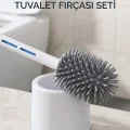 BUĞZ Silikon Deterjan Hazneli Esnek Tuvalet Fırçası Banyo Temizlik Ürünü