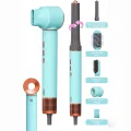 BUĞZ Sinbo Air Brush Saç Şekillendirme Cihazı - 5 Başlıklı - Mavi Renk