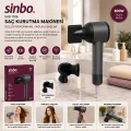 BUĞZ Sinbo Saç Kurutma Makinesi - Gri Renk - Sessiz Çalışma Özelliği