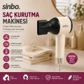 BUĞZ Sinbo Saç Kurutma Makinesi - Pembe Renk - 3 Kademeli Hız ve Sıcaklık
