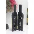  Şişe Tirbuşon Seti Küçük Boy Siyah Renk