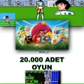 BUĞZ Siyah 2.4g kablosuz çift kollu retro oyun konsolu oyunlu game stick bluetooth yok