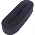 BUĞZ Siyah - 4cm Paça Lastik Yassı Geniş 10mt. Bx40