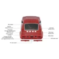 BUĞZ Siyah araba tasarım Bluetooth, USB, AUX, FM radyo ve LED ışıklı nostaljik radyo - Elektronik