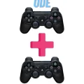 BUĞZ Siyah Bluetooth bağlantılı, hızlı şarj özellikli, 2 adet Playstation 3 uyumlu gamepad