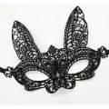  Siyah Dantel Kesim Balo Parti Maskesi 7 No