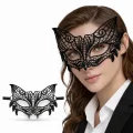 BUĞZ Siyah Dantel Venedik Maskesi Kadın – Zarif Parti  Balo Maskesi 3 No