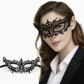 BUĞZ Siyah Dantel Venedik Maskesi Kadın – Zarif Parti  Balo Maskesi 4 No