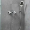 BUĞZ Siyah Duş Seti El Duşu Başlığı Spiral Hortum Dayanıklı Banyo Duş Aksesuarı