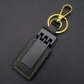 BUĞZ Siyah Gold Deri Metal Anahtarlık