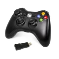 BUĞZ Siyah kablosuz joystick PC uyumlu titreşimli oyun kolu Bluetooth bağlantılı - Elektronik