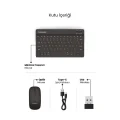 BUĞZ Siyah Kablosuz Klavye Ve Mouse Seti