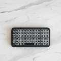 BUĞZ Siyah Kablosuz Mini RGB Işıklı Klavye Bluetooth 5.2 İnce Tasarım