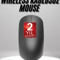  Siyah Kablosuz Mouse Wireless Mouse Minimal Tasarım