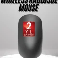 BUĞZ Siyah Kablosuz Mouse Wireless Mouse Minimal Tasarım - BUĞZ