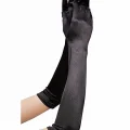 BUĞZ Siyah Renk Dirseğe Kadar Uzun Kumaş Eldiven 40 Cm Bx40