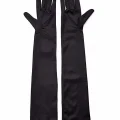 BUĞZ Siyah Renk Dirseğe Kadar Uzun Kumaş Eldiven 40 Cm Bx40