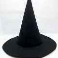 BUĞZ Siyah Renk Keçe Cadı Şapkası 35x38 cm