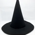 BUĞZ Siyah Renk Keçe Cadı Şapkası 35x38 Cm