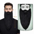 BUĞZ Siyah Renk Lastikli Uzun Takma Sakal 40 cm