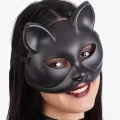 BUĞZ Siyah Renk Lüks Kedi Maskesi 12x13 cm
