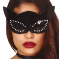  Siyah Renk Siyah Camlı Kedi Şekilli Parti Gözlüğü 20x11 cm