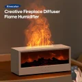 BUĞZ Siyah şömine görünümlü oda hava nemlendirici aromaterapi difüzör 220-240V 50Hz 2 yıl garantili