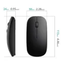  Siyah Wireless Kablosuz Sessiz Mouse Bluetooth Bağlantılı