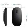 BUĞZ Siyah Wireless Kablosuz Sessiz Mouse Bluetooth Bağlantılı - BUĞZ