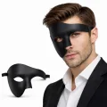 BUĞZ Siyah Yarım Erkek Maske – Phantom Parti  Balo Maskesi