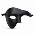 BUĞZ Siyah Yarım Erkek Maske – Phantom Parti & Balo Maskesi