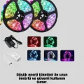 BUĞZ Smart Şerit LED Kumandalı USB Enerjili Suya Dayanıklı Dekoratif Aydınlatma
