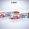 BUĞZ Softy Alüminyum Folyo 3,5 Metre Mutfak Folyosu Isıya Dayanıklı Gıda Saklama ve Fırın Folyosu 2 Adet