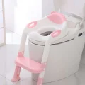 BUĞZ Softy Merdivenli Tuvalet Adaptörü - Çocuğunuz İçin Güvenli ve Konforlu Tuvalet Eğitimi Pembe