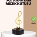 BUĞZ Sol Anahtarı Temalı Döner Müzik Kutusu Melodili Dekoratif Ürün