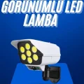 BUĞZ Solar Bahçe Aydınlatması Hareket Sensörlü Uzaktan Kumandalı Kamera Görünümlü