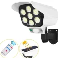 BUĞZ Solar Bahçe Aydınlatması Hareket Sensörlü Uzaktan Kumandalı Kamera Görünümlü
