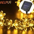 BUĞZ Solar Çiçekli Dekoratif 30 Led Bahçe Lambası