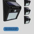  Solar Enerjili 20 LED Hareket Sensörlü Duvar Lambası