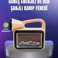 BUĞZ Solar Enerjili Alev Lambası – El Feneri ve Dekoratif Işık