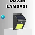 BUĞZ Solar Güçlü LED Dış Mekan Lambası – Güneş Enerjisiyle Şarj Olan Sensörlü Bahçe Işığı